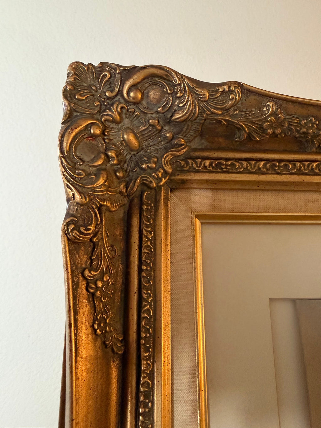 Lot 1016: Original Pastel Portrait, The Fiddler, Signed, Ornate Gold Frame, 31 x 37 in