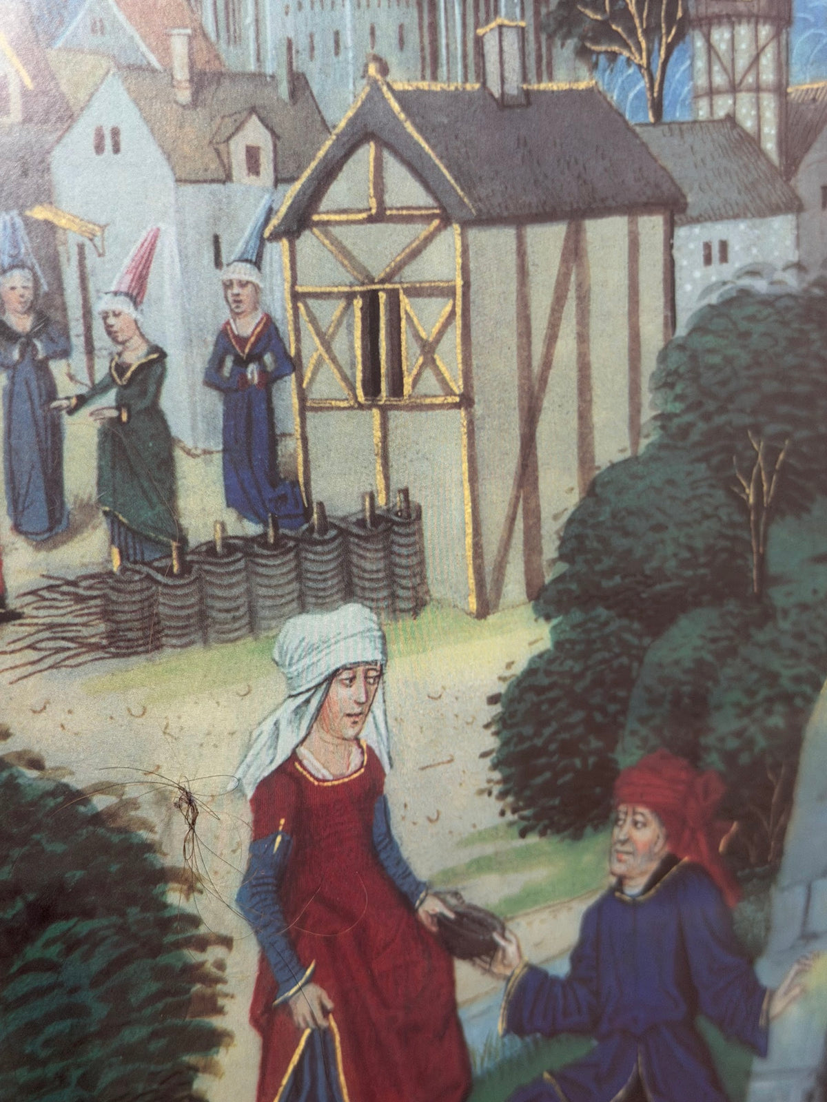 Lot 1022: Flemish Illuminated Manuscripts Exhibition Poster, J. Paul Getty Museum, Black Frame, 18 x 20 in