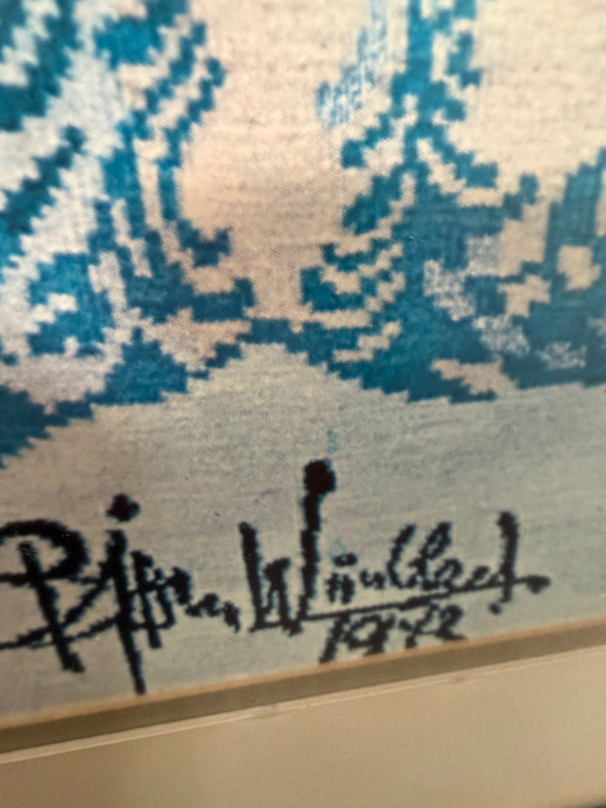 Lot 1023: Bjorn Wiinblad Arabian Nights Tapestry Poster, Dallas Apparel Mart, Framed, 21 x 30 in