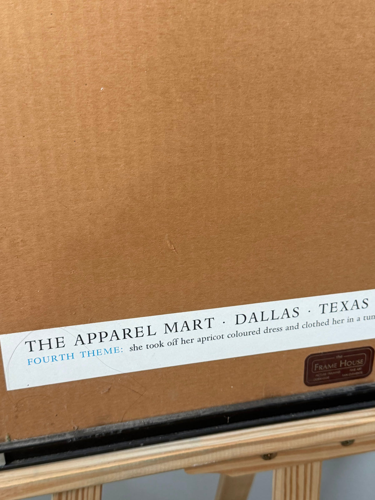 Lot 1023: Bjorn Wiinblad Arabian Nights Tapestry Poster, Dallas Apparel Mart, Framed, 21 x 30 in