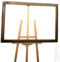 Lot 1027: Large Vintage Gilt Wood Picture Frame, Distressed Gold Finish, Empty, 40 x 28 in