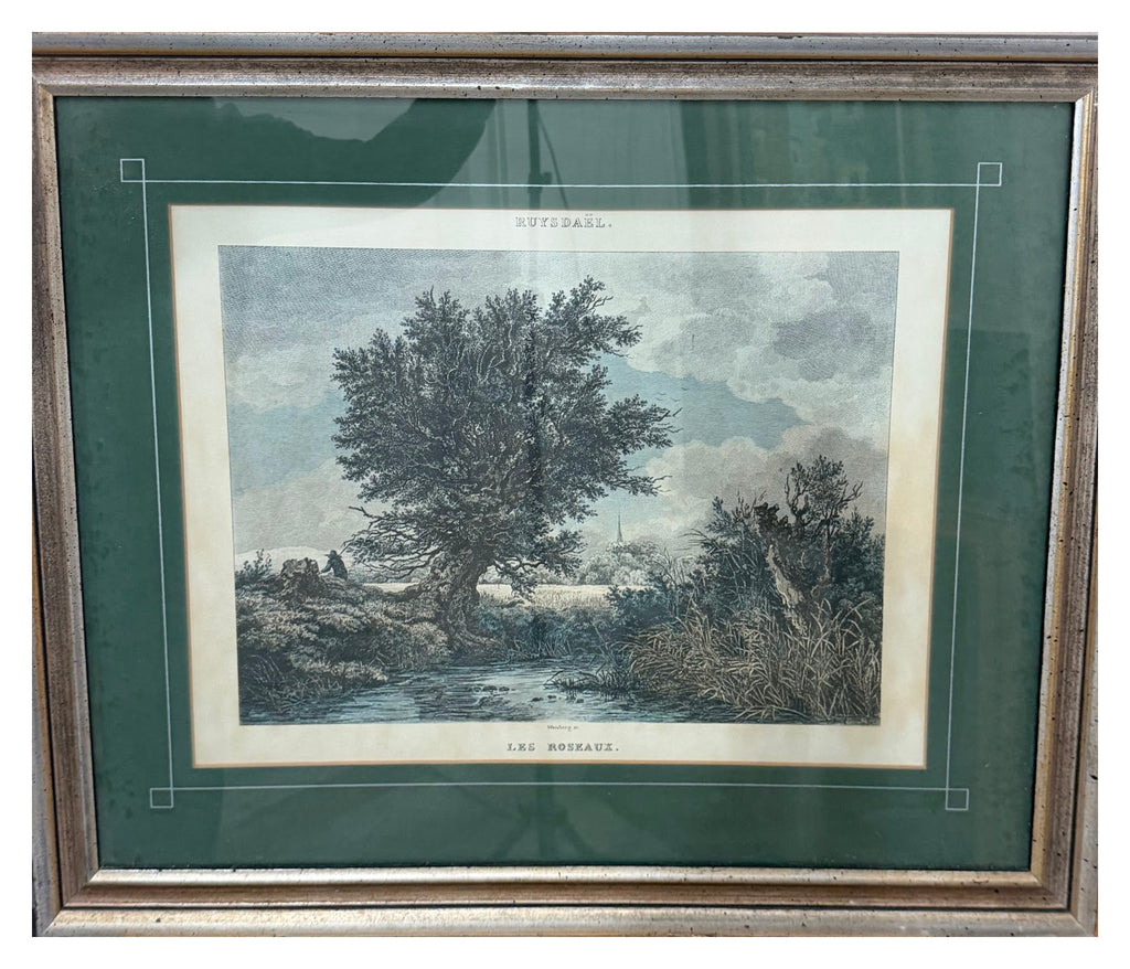 Lot 1033 Ethan Allen Framed Engraving After Ruysdael