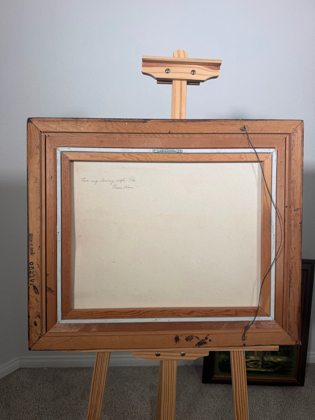 Lot 1002: Original Oil Painting, Riverside Boathouses in Winter Light, Signed, Framed, 25 x 21 in
