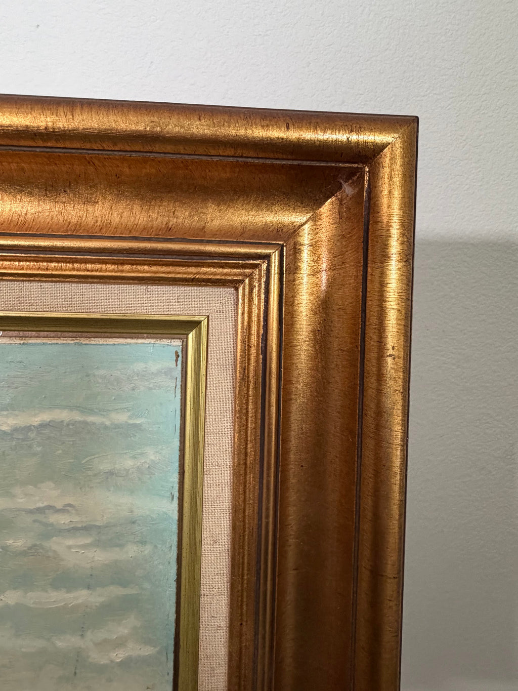 Lot 632: Kun Laszlo Budapest Original Oil Painting, European Village Tavern Scene, Framed, 28 x 23 in