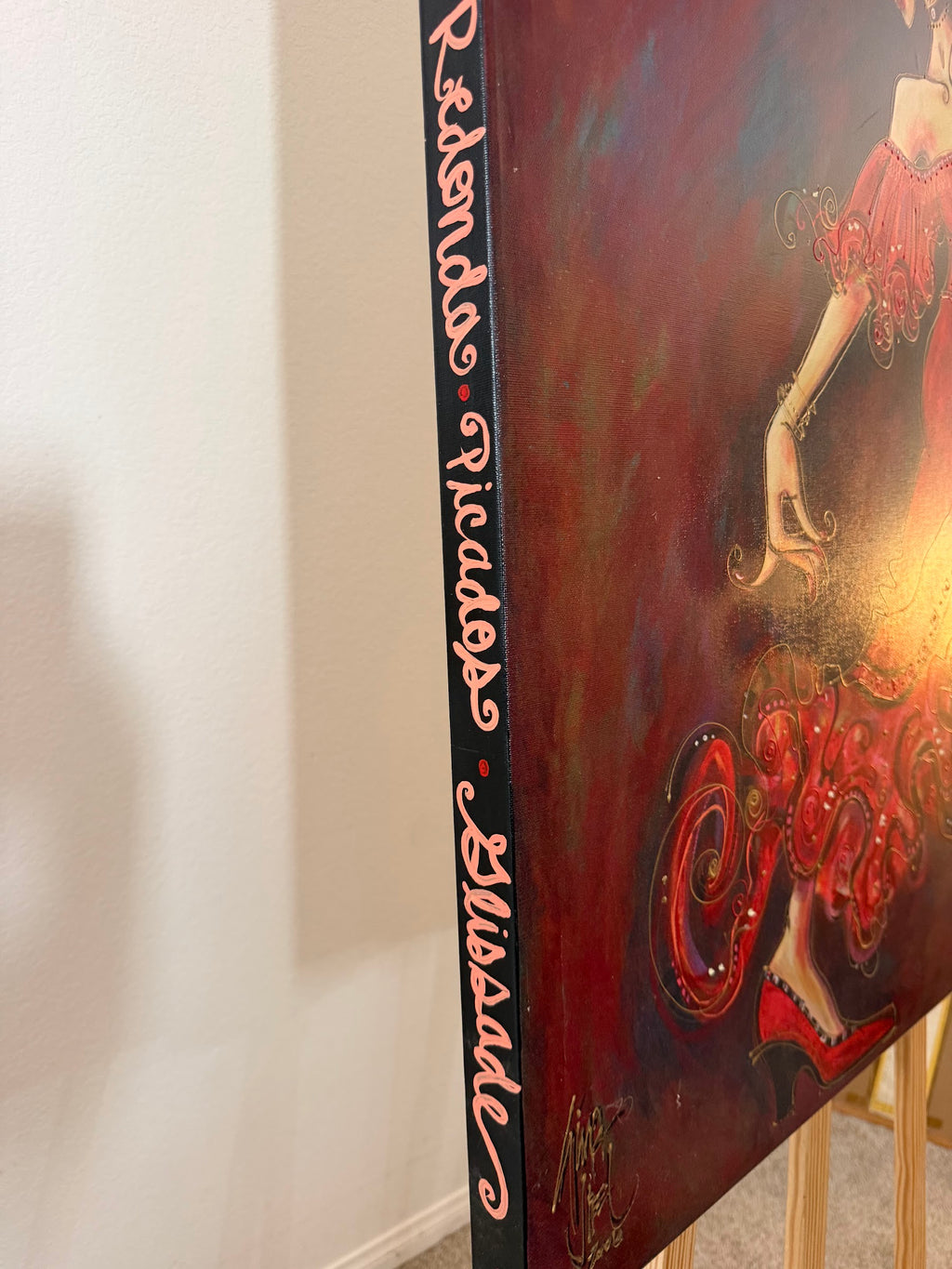 Gina Jrel Flamenco Passion, Signed and Numbered Limited Edition Giclee on Canvas, Hand Embellished, 30 x 40 in